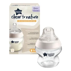 Biberons Pp (Polypropylène)*Tommee Tippee Biberon Closer to Nature 150 ml - débit lent de Transparent