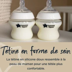 Biberons Pp (Polypropylène)*Tommee Tippee Biberon Closer to Nature 260 ml de Transparent