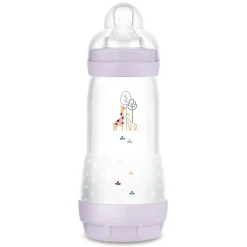 Biberons Pp (Polypropylène)*Mam Biberon Easy Start Anti-colique Débit 3 320 ml de Lilas