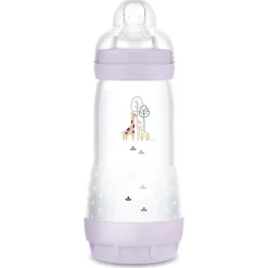 Biberons Pp (Polypropylène)*Mam Biberon Easy Start Anti-colique Débit 3 320 ml de Lilas