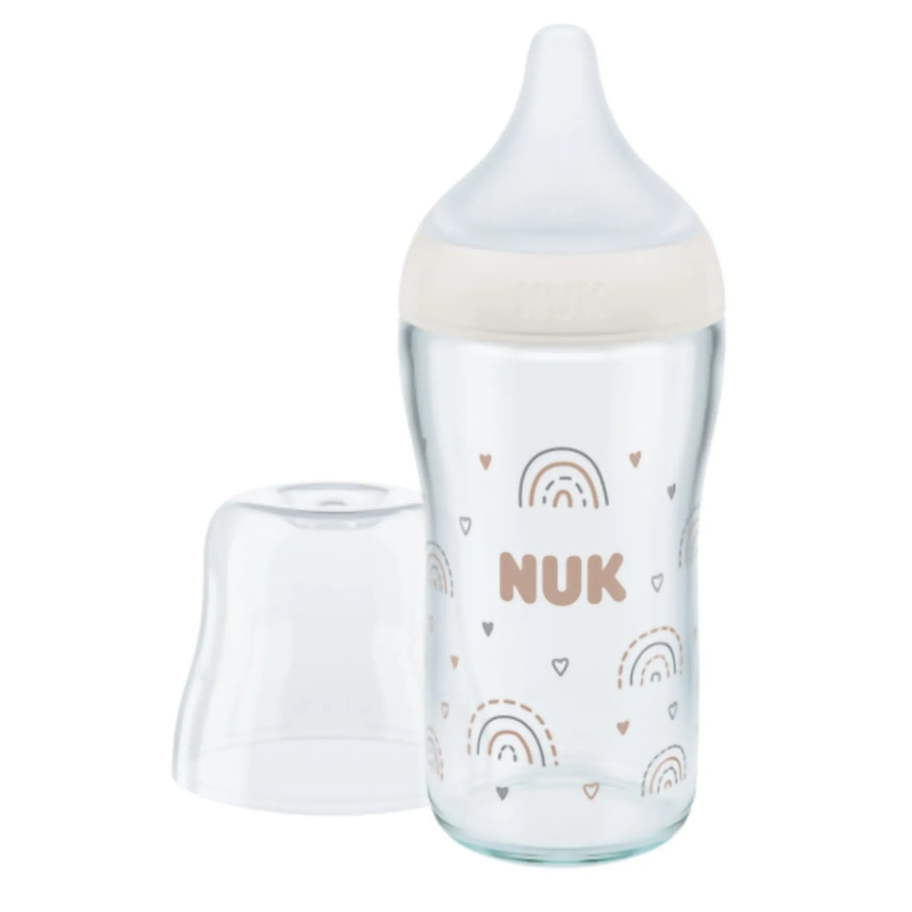 Biberons Verre*Nuk Biberon en verre Perfect Match avec tétine silicone 230 ml de