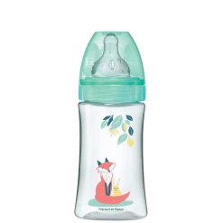 Biberons Pp (Polypropylène)*Dodie Biberon Initiation+ Anti-Colique 270 ml de Lapin renard