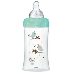 Biberons Pp (Polypropylène)*Dodie Biberon Initiation+ Anti-Colique en verre 270 ml de Oiseaux