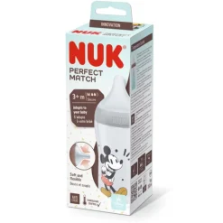 Biberons Pp (Polypropylène)*Nuk Biberon PP Perfect Match 260 ml de Mickey Mouse