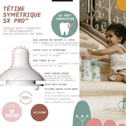 Biberons Pp (Polypropylène)*Suavinex Biberon tétine SX PRO M 360 ml de Walk Vert