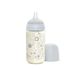 Biberons Verre*Suavinex Biberon verre avec tétine SX Pro 240 ml de Wonderland Bleu