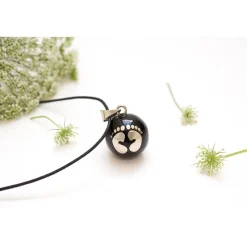 Bijoux|Soins & Beauté*Babylonia Bijou de grossesse Bola de Noir avec pieds argentés