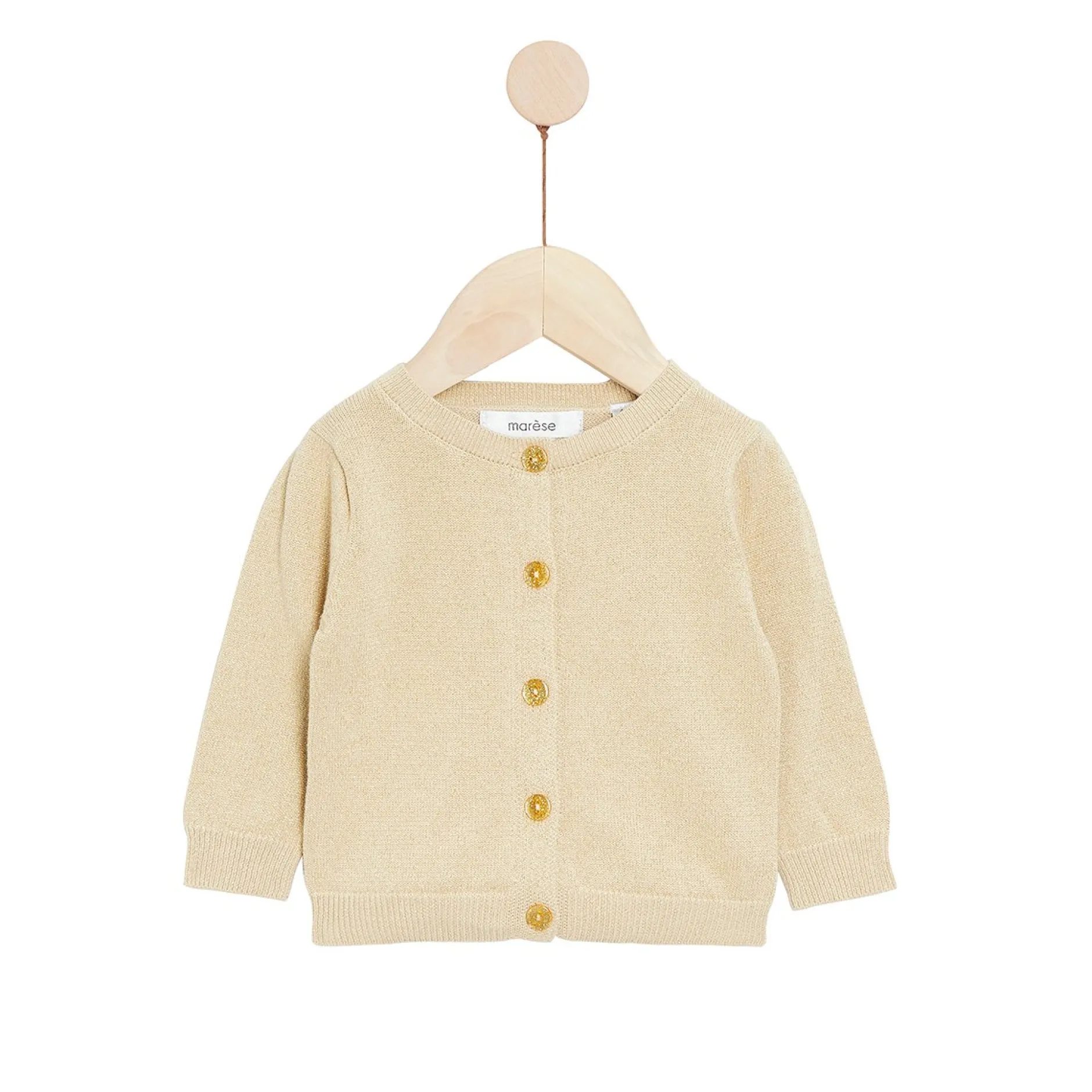 Gilets, Pulls, Cardigans*Marèse Bleu Ballerine Cardigan en tricot de Glitter Gold Bastille