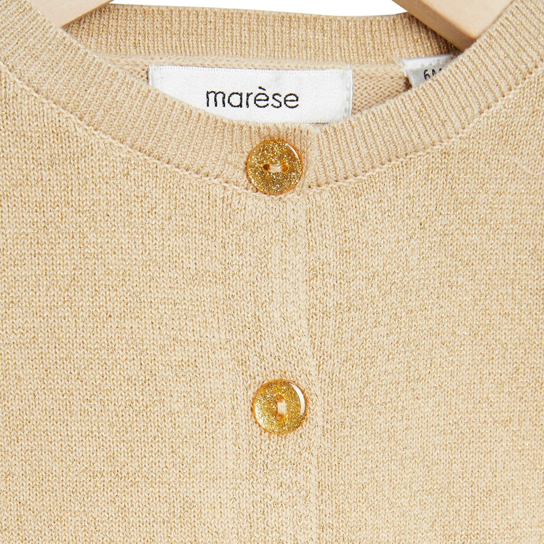 Gilets, Pulls, Cardigans*Marèse Bleu Ballerine Cardigan en tricot de Glitter Gold Bastille