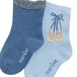 Chaussettes, Collants, Chaussons*Marèse Bleu Ballerine Lot de 2 chaussettes de
