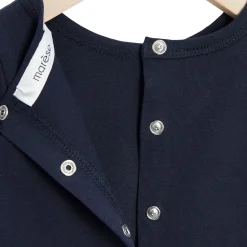 Robes, Jupes*Marèse Bleu Ballerine Robe manches longues bi-matière de Print Luxembourg