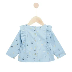 T-Shirts, Blouses, Chemises*Marèse Bleu Ballerine Tunique manches longue de Print Luxembourg