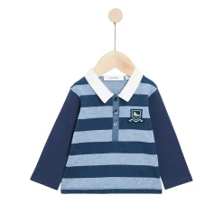 T-Shirts, Polos, Chemises*Marèse Bleu Château Polo manches longues de Stipe Big