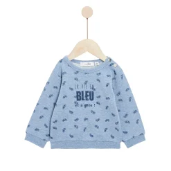 Gilets, Pulls*Marèse Bleu Château Sweat en molleton de Print Vélo