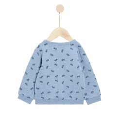 Gilets, Pulls*Marèse Bleu Château Sweat en molleton de Print Vélo