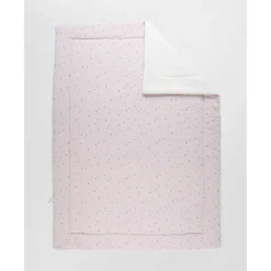 Couvertures*Noukies B&M Couverture Mousseline de coton & Sherpa 100 x 140 cm de Rose