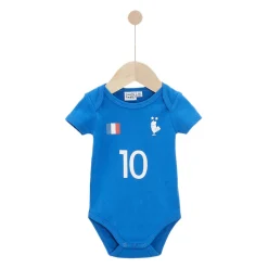 Bodies|Bodies*Lou & Loup Body à manches courtes Foot France 12 mois de Bleu