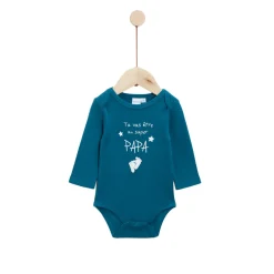 Bodies|Bodies*P'tit bisou Body Annonce de Grossesse à Papa 12 mois de Bleu