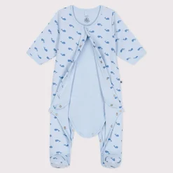 Vêtements Naissance|Pyjamas*Petit Bateau Bodyjama en tubique baleine de