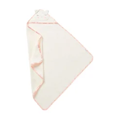 Sorties De Bain*Petit à petit Bonne nuit les chatons Cape de bain en éponge 75 x 75 cm de Ecru Nuage