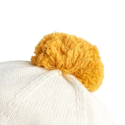 Chapeaux, Bonnets, Écharpes*Marèse Bonnet + écharpe Safran et cie de Blanc/Jaune