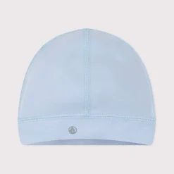 Chapeaux, Bonnets, Écharpes|Chapeaux, Bonnets, Écharpes*Petit Bateau Bonnet bébé en coton uni de Bleu toudou