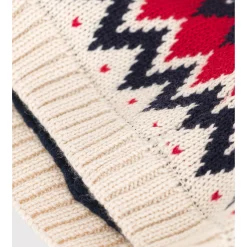 Chapeaux, Bonnets, Écharpes|Chapeaux, Bonnets, Écharpes*Petit Bateau Bonnet bébé en laine 3-6 mois de Avalanche/multico