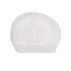 Collection Tricot|Bonnets, Moufles, Chaussons*P'tit bisou Bonnet collection Tricot 0 mois de Blanc
