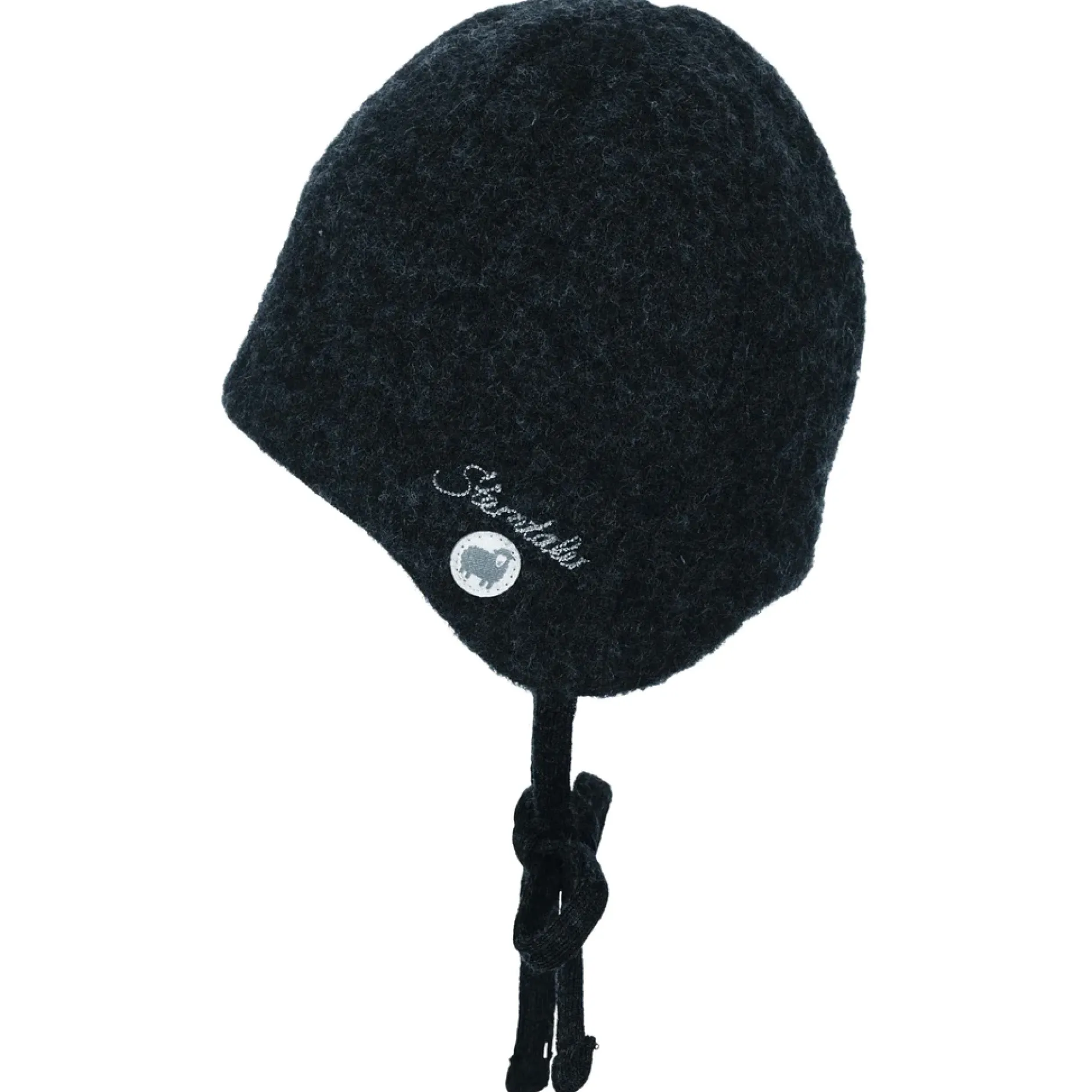Chapeaux, Bonnets, Écharpes|Chapeaux, Bonnets, Écharpes*Sterntaler Bonnet en laine mérinos de Anthracite