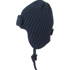 Chapeaux, Bonnets, Écharpes*Sterntaler Bonnet tricoté en coton avec revers de Marine