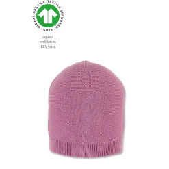 Chapeaux, Bonnets, Écharpes|Chapeaux, Bonnets, Écharpes*Sterntaler Bonnet tricot en coton biologique 39 cm de Rose