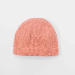 Bonnets, Moufles, Chaussons|Vêtements Naissance*La Manufacture de Layette Bonnet Tricot Petits Chats 3 mois de Bouton de rose