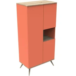 Armoires 3 Portes*Sauthon Original Boréale armoire 3 portes de Corail
