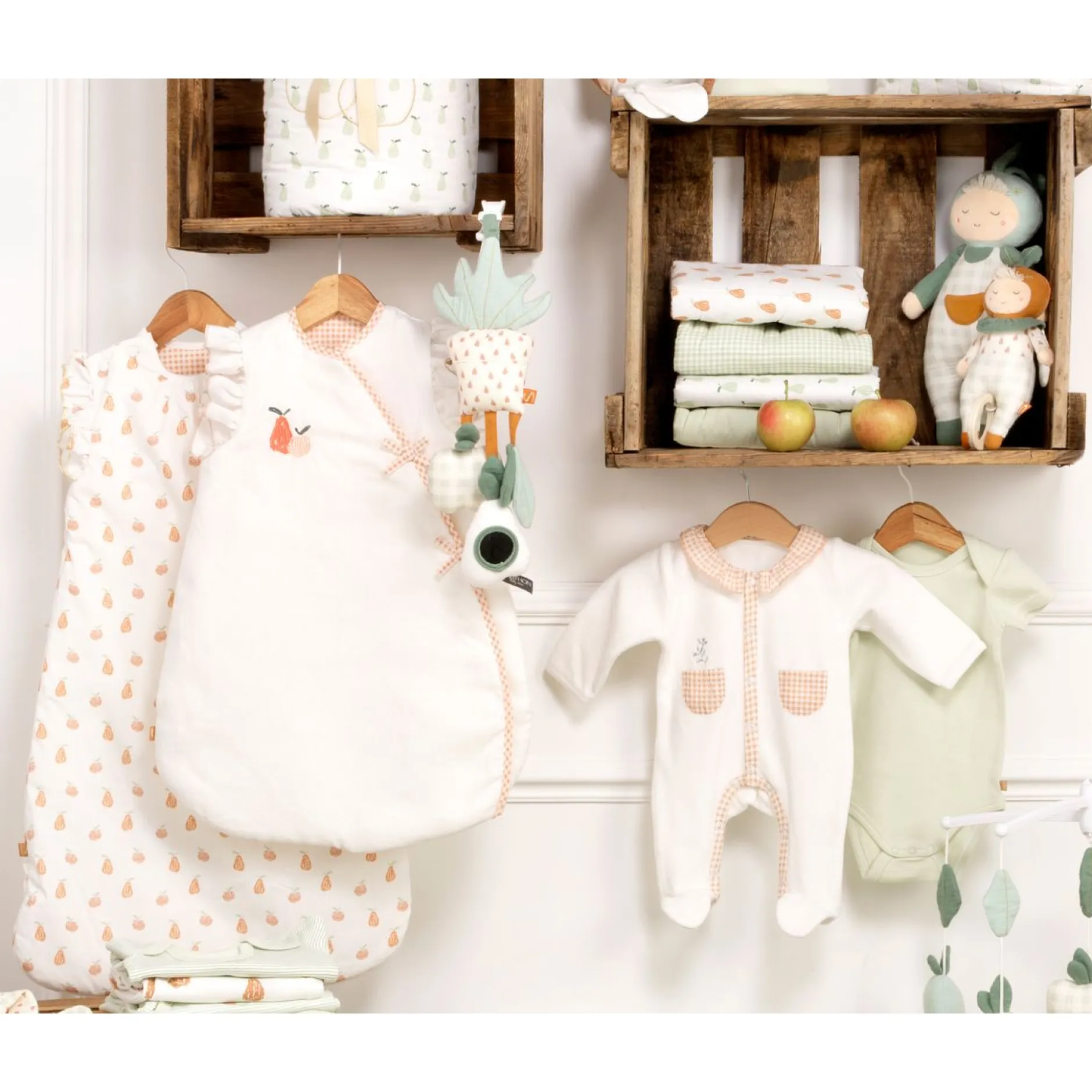 Gigoteuses & Nids D'Ange*Sauthon Baby Déco Botanica Gigoteuse Ouatinée 0-6 mois de à volants