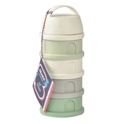 Doseurs*Béaba Boîte Doseuse 4 compartiments de Cotton/Sage Green