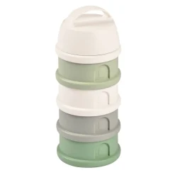 Doseurs*Béaba Boîte Doseuse 4 compartiments de Cotton/Sage Green
