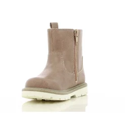 Chaussures Fille|Chaussettes, Collants, Chaussons*P'tit Bisou premiers pas Bottines cœurs 21 de Vieux rose