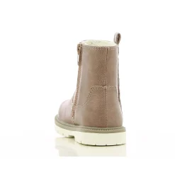 Chaussures Fille|Chaussettes, Collants, Chaussons*P'tit Bisou premiers pas Bottines cœurs 21 de Vieux rose