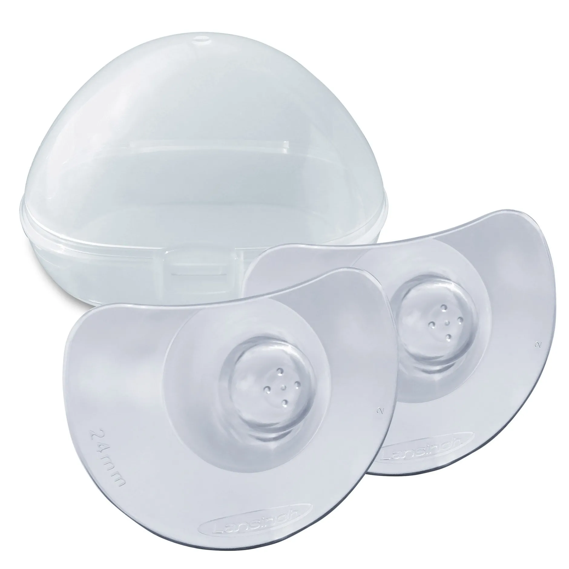 Accessoires De Soin Allaitement*Lansinoh Bouts de sein x2 + étui de protection T2 de Transparent