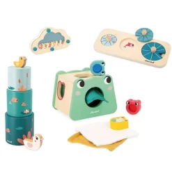 Puzzle|Jouets En Bois*Janod Box 12 mois 4 jouets bois de