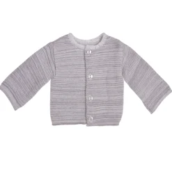 Collection Tricot|Vêtements Naissance*P'tit bisou Brassière bio collection Tricot Naissance de Gris