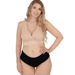 Lingerie|Vêtements*Carriwell Brassière d'allaitement cache-cœur coton bio S de Beige