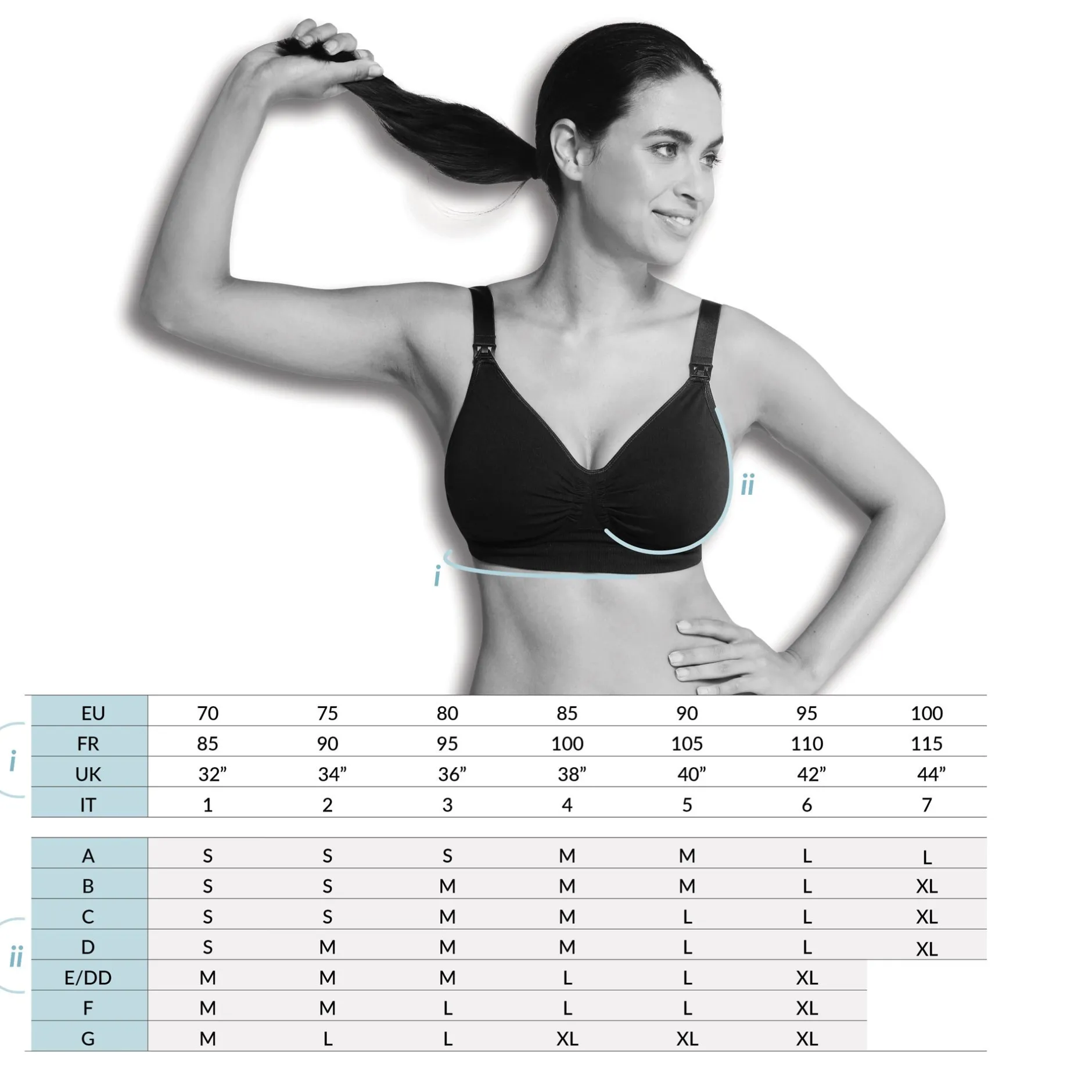 Lingerie|Vêtements*Carriwell Brassière De Grossesse Sans Coutures M de Noir