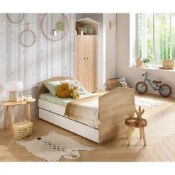 Tiroirs De Lit*Sauthon Baby's Sweet Home Cabanon Tiroir de lit 70x140 de Blanc