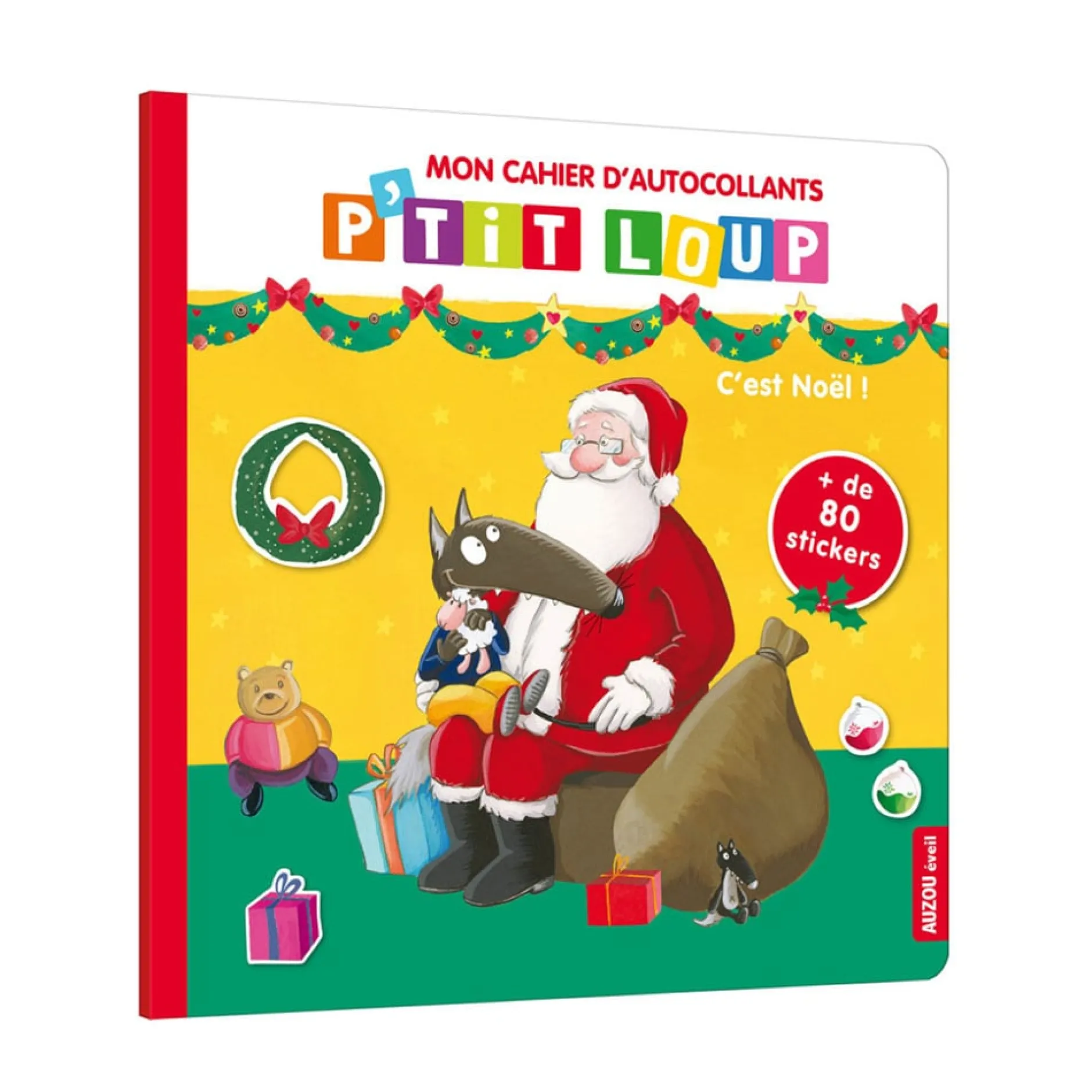Livres*AUZOU Cahier d'autocollants P'tit Loup - C'est Noël de