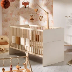 Lits 70X140 Évolutifs*Sauthon Baby's Sweet Home Camille Lit évolutif 70 x 140 cm de Crème Chêne Doré