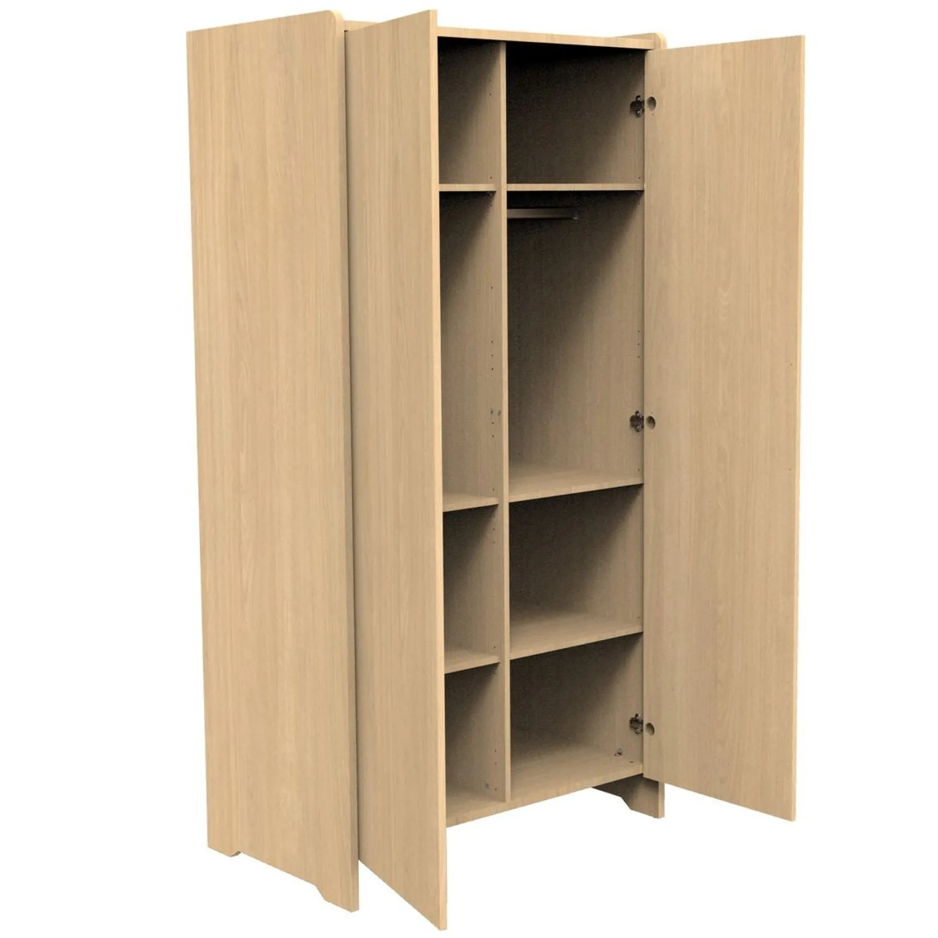 Armoires 2 Portes*Sauthon Baby's Sweet Home Cannelle Armoire de Chêne miel