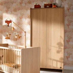 Armoires 2 Portes*Sauthon Baby's Sweet Home Cannelle Armoire de Chêne miel