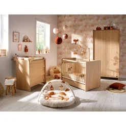 Armoires 2 Portes*Sauthon Baby's Sweet Home Cannelle Armoire de Chêne miel