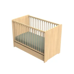 Tiroirs De Lit*Sauthon Baby's Sweet Home Cannelle Tiroir de lit 60 x 120 cm de Chêne miel